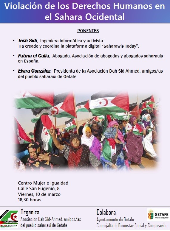 10-Mar. Conferencia sobre la Violación de Derechos Humanos en el Sahara Occidental