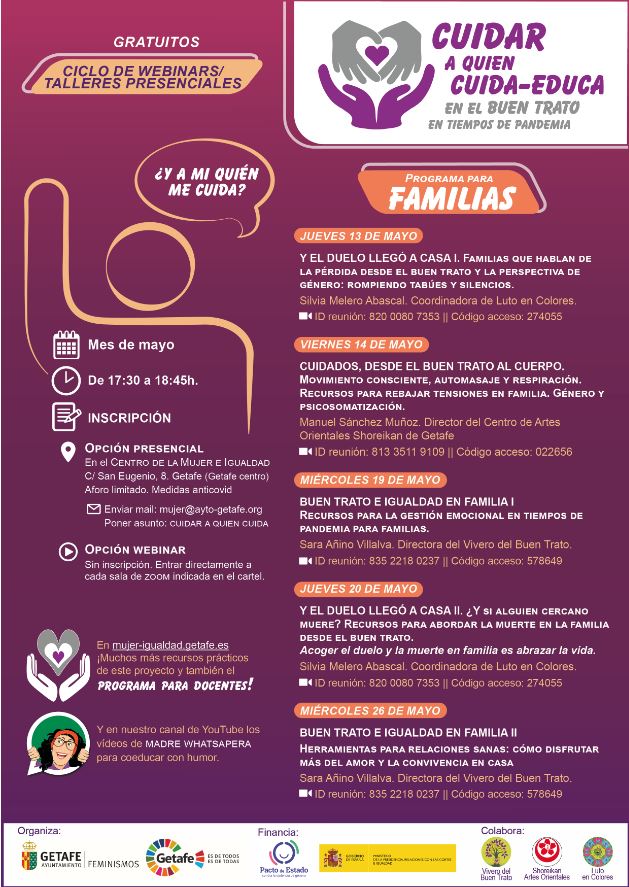 Programa para familias: CUIDAR A QUIEN CUIDA-EDUCA 